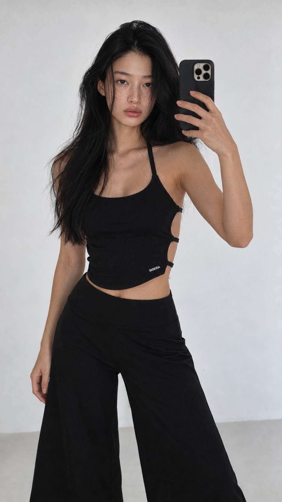 Flow capri pants - black