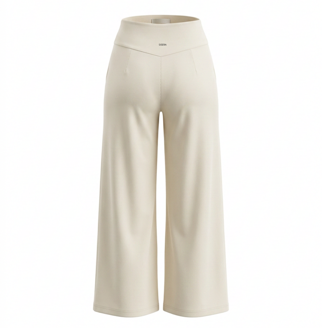 Flow capri pants - cream white