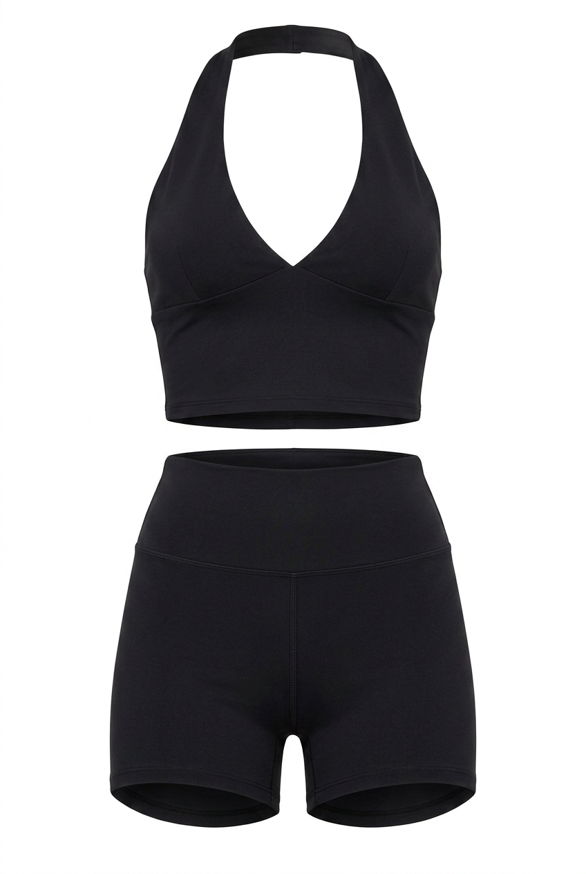 V-neck halter top