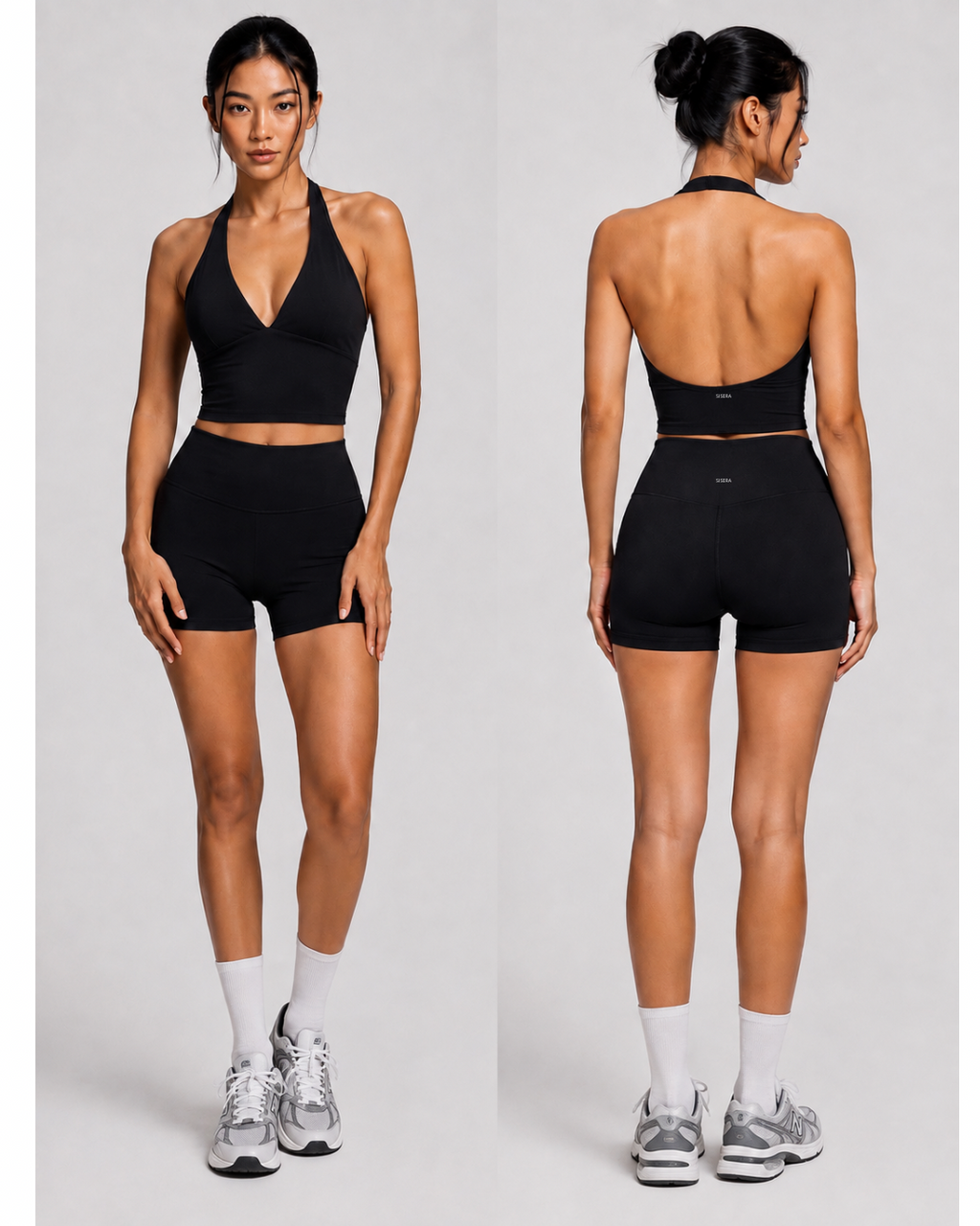 V-neck halter top