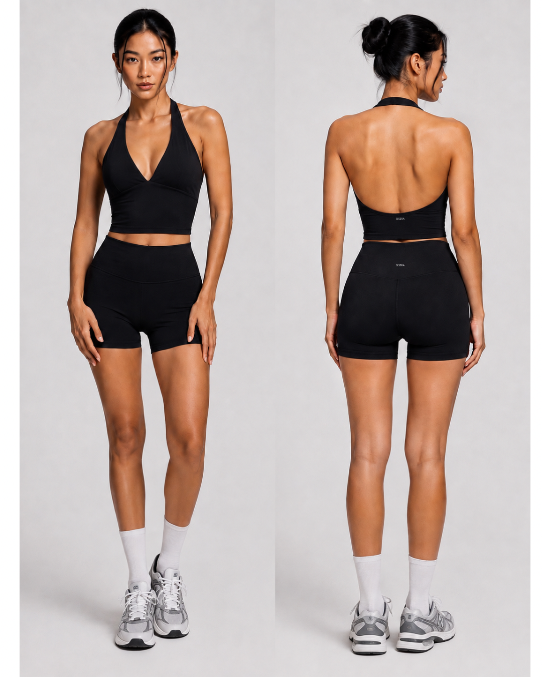 V-neck halter top