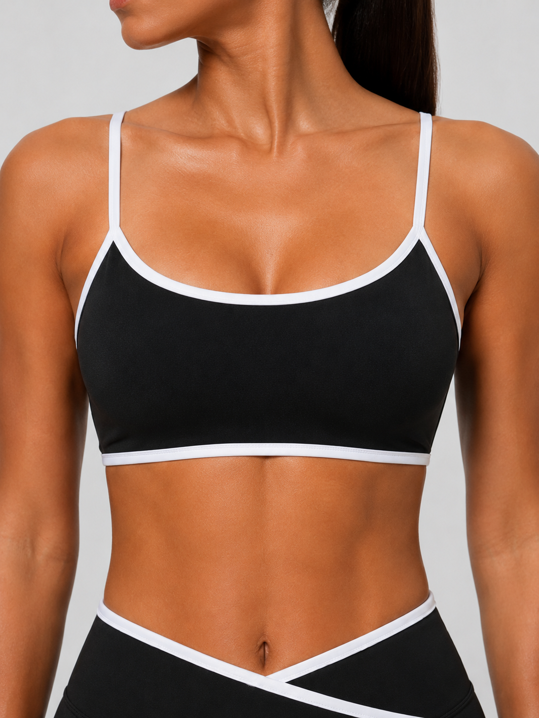 Duo mini top - black