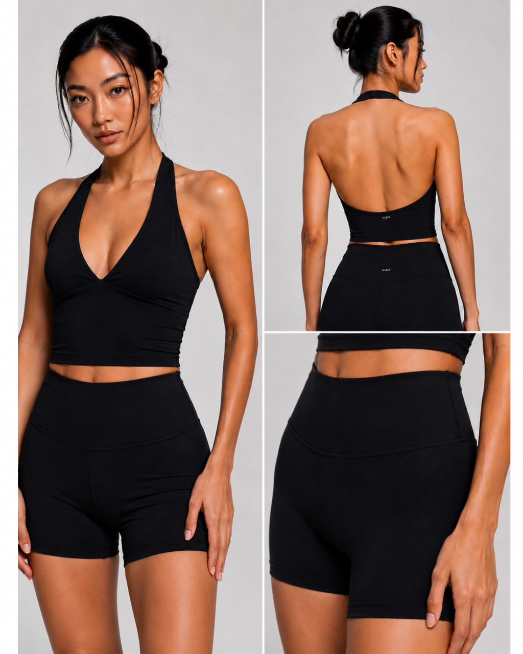 V-neck halter top