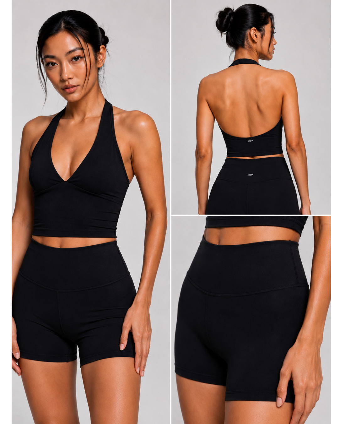 V-neck halter top