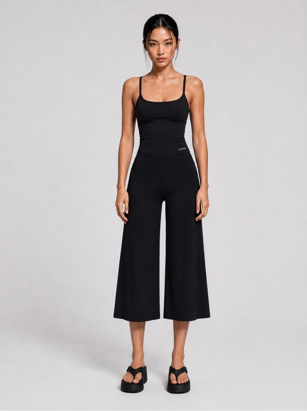Flow capri pants - black