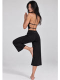 Flow capri pants - black