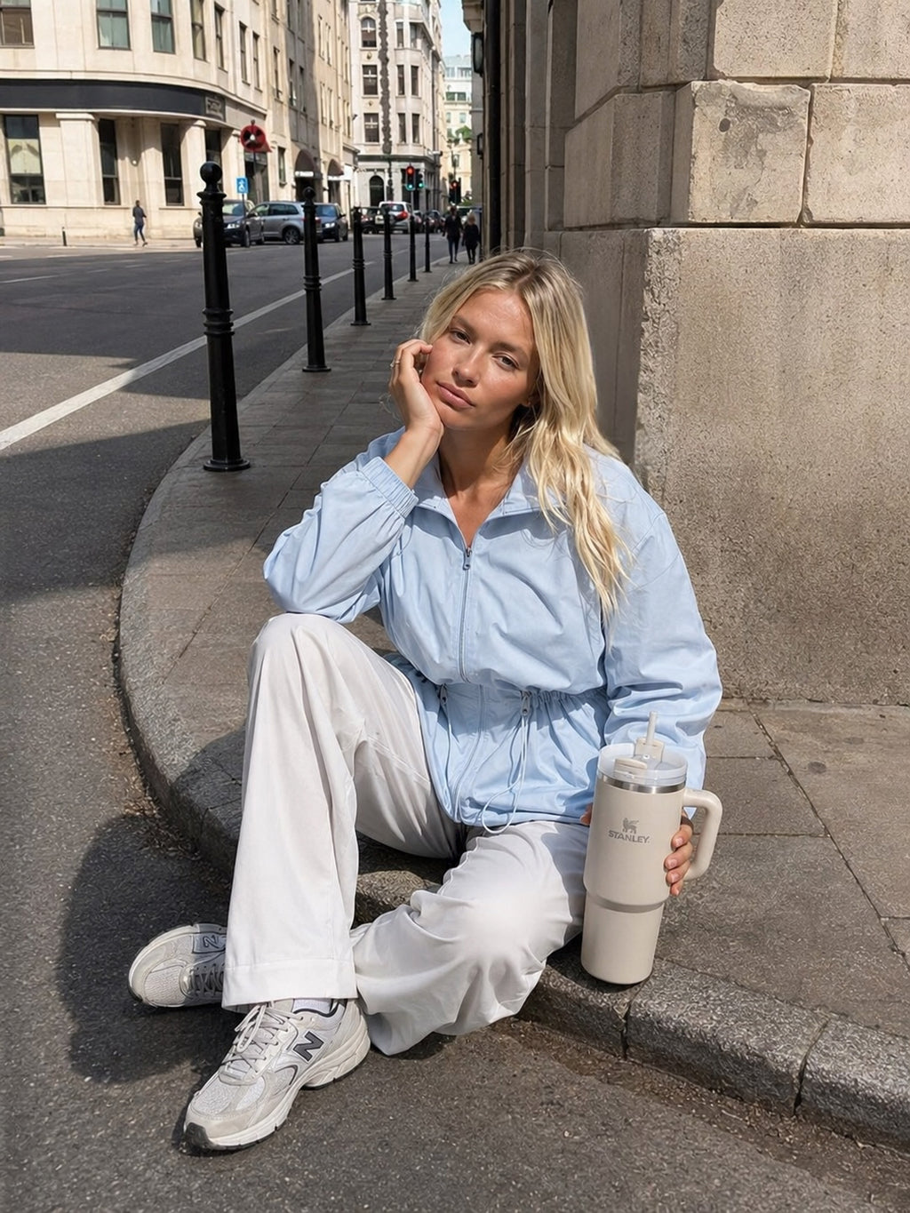 The all weather jacket - babyblue