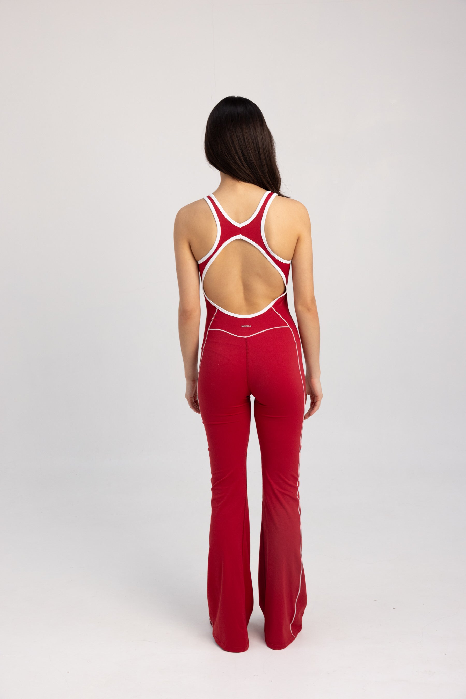 The Sculpted One Piece in Red