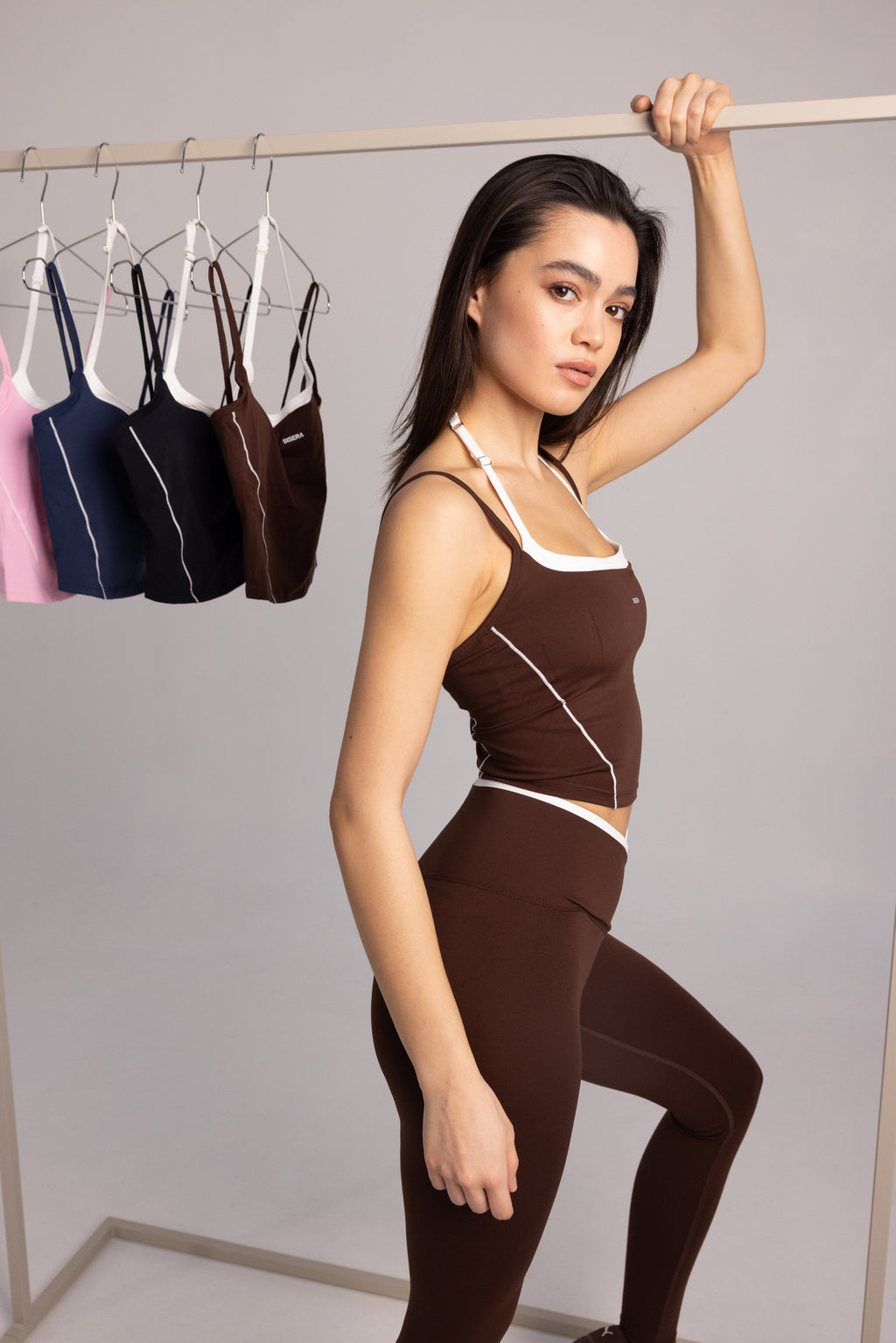 Sisera Duo Top in Coffee