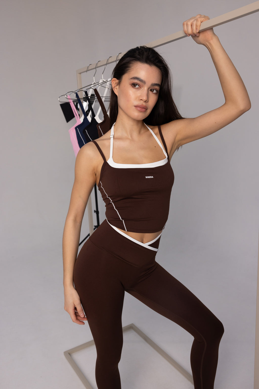 Sisera Duo Top in Coffee