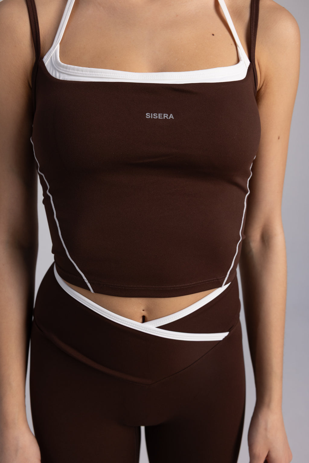 Sisera Duo Top in Coffee