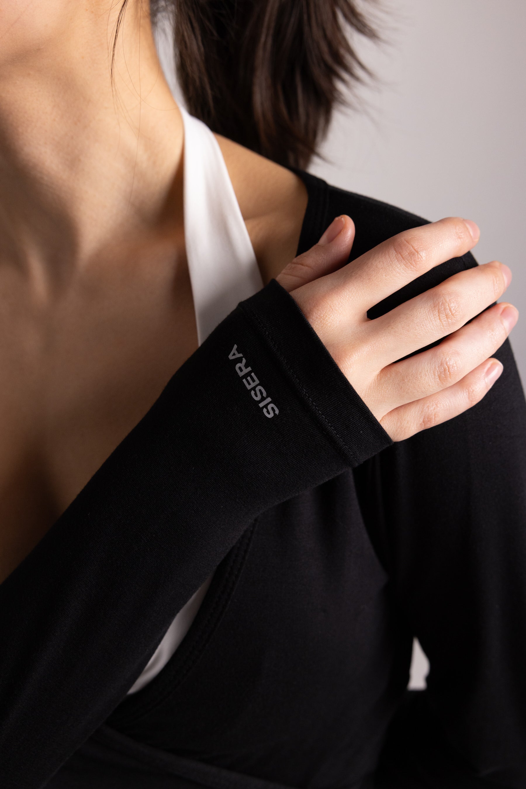 The Wrap Top in Black